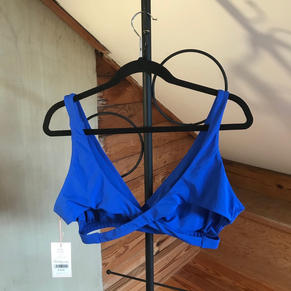 Fabletics Royal Blue Eden Crossback Bra, NWT, XL - Picture 2 of 15
